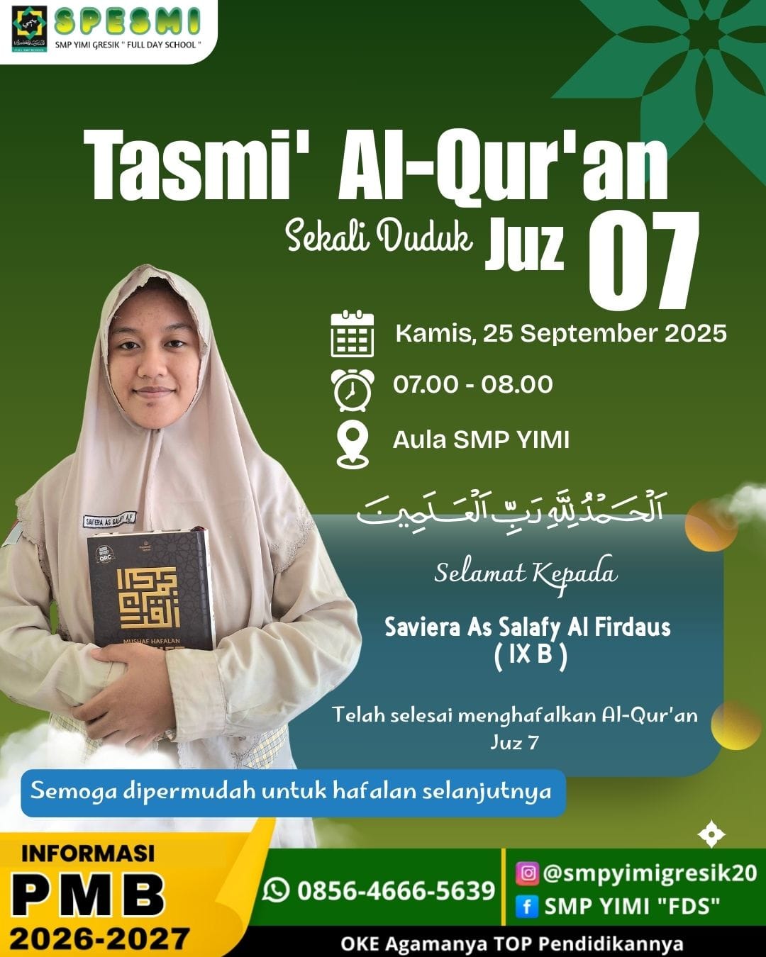 TASMI' AL-QUR'AN JUZ 7